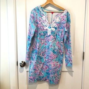 Lily Pulitzer NWOT long sleeve blue dress.